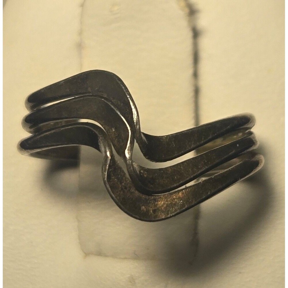 Vintage Sterling Silver 925 Ring Sz 3 adjustable